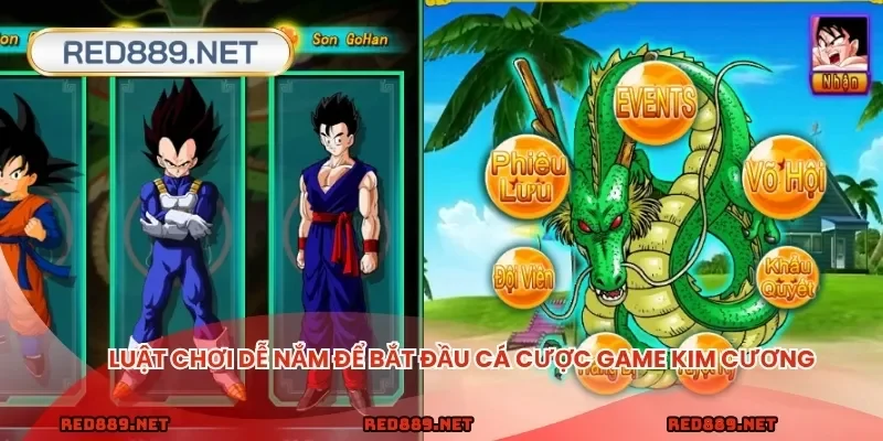 Luật chơi đơn giản để bắt đầu cá cược Dragon Ball RED88 dễ dàng