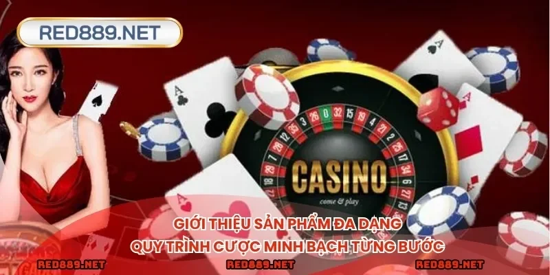 Giới thiệu sản phẩm đa dạng, quy trình cược minh bạch từng bước